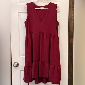 Calvin Klein Deep Red Mini Dress
